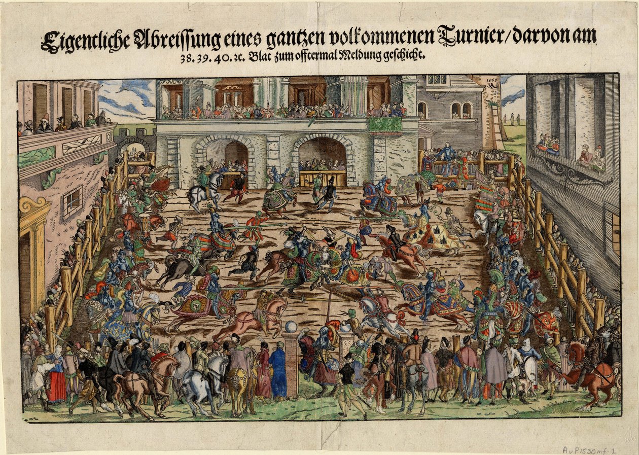 Torneo de caballeros alemanes, ca. 1530 de Unbekannt