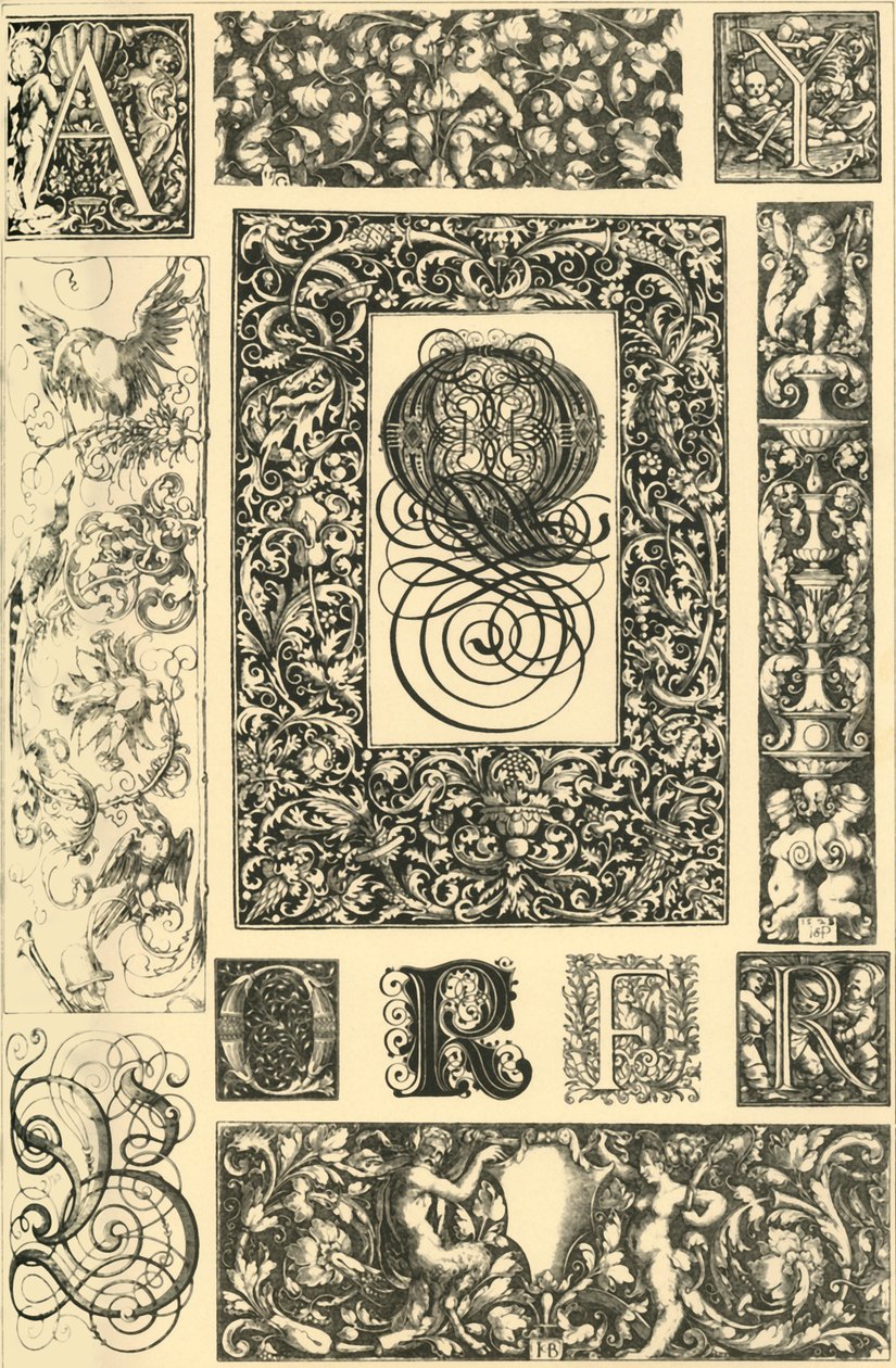 Ornamentos tipográficos del Renacimiento alemán, 1898 de Unbekannt