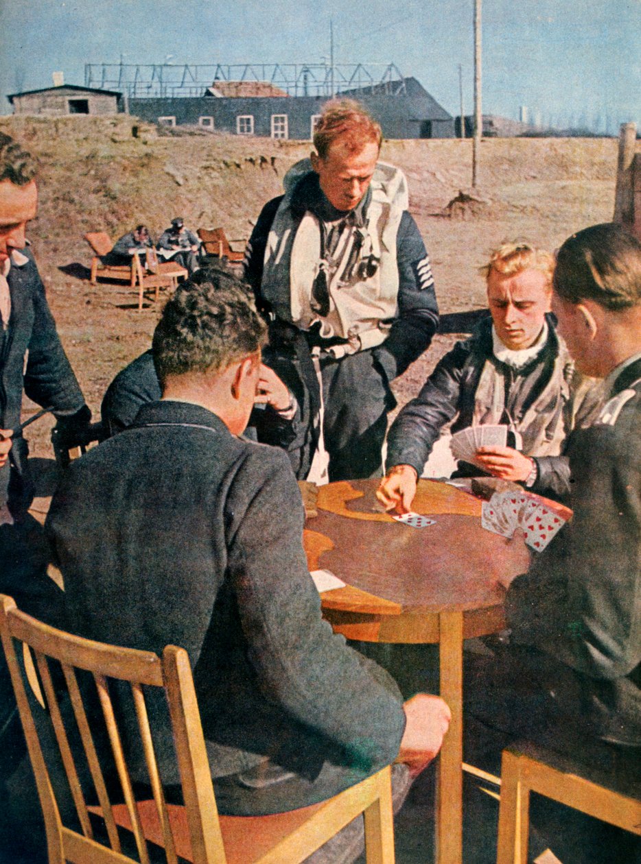Aviadores alemanes fuera de servicio, Francia, 1943 de Unbekannt
