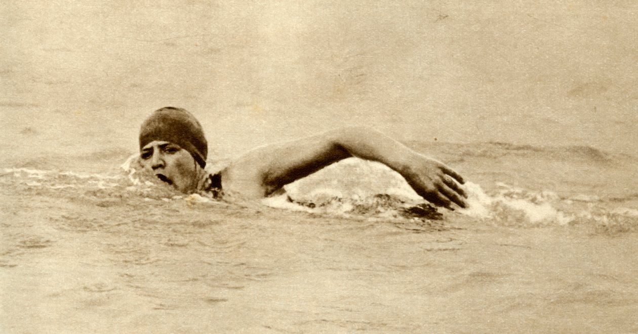 Gertrude Ederle, primera mujer en nadar el Canal, 1926, 1935 de Unbekannt
