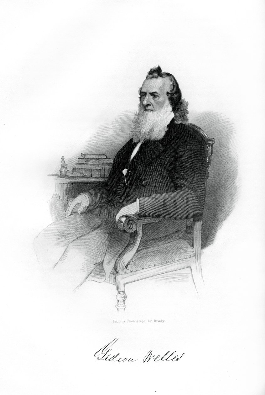 Gideon Welles, Secretario de la Marina de EE.UU. de 1861 a 1869, 1862-1867 de Unbekannt