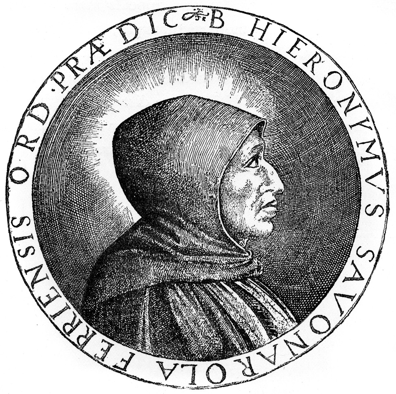 Girolamo Savonarola 1452-1498, sacerdote dominicano italiano y líder de Florencia, 1882 de Unbekannt