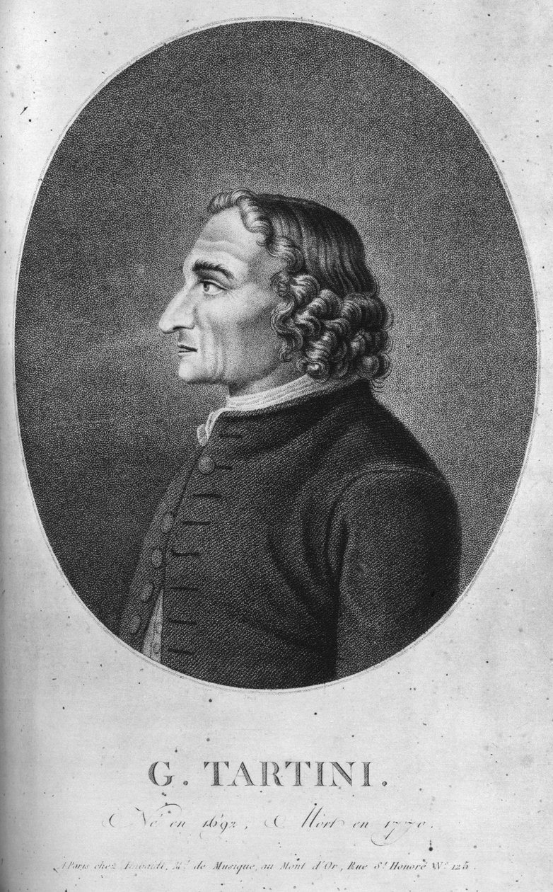 Giuseppe Tartini 1692-1770 fue un compositor y violinista barroco italiano de Unbekannt