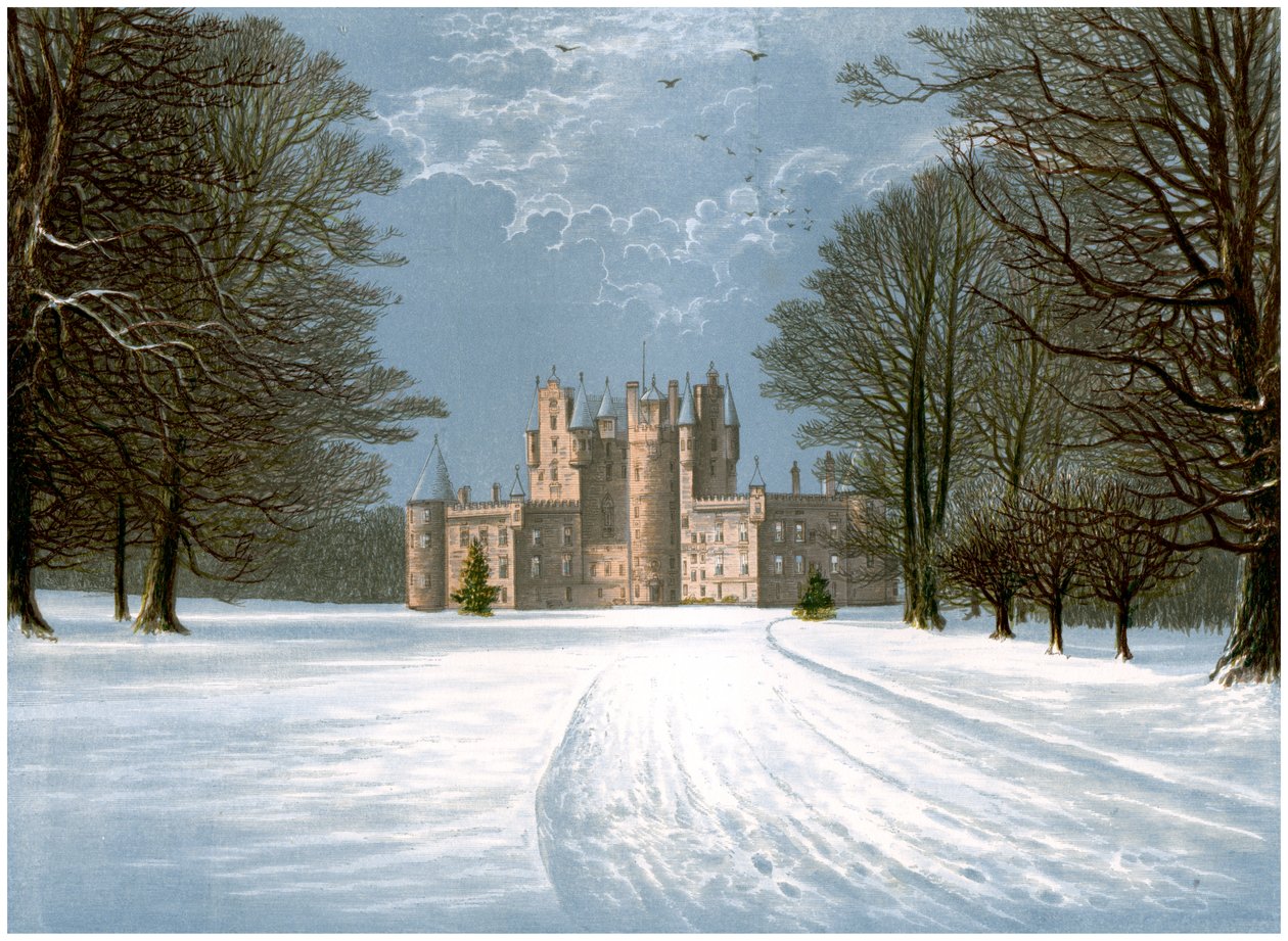 Castillo de Glamis, Angus, Escocia, hogar del Conde de Strathmore, c. 1880 de Unbekannt