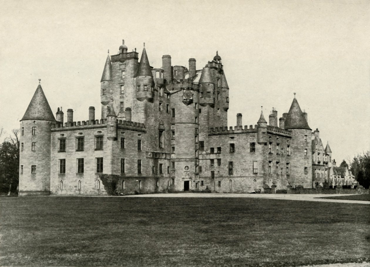 Castillo de Glamis, el hogar ancestral de la reina Isabel, 1937 de Unbekannt