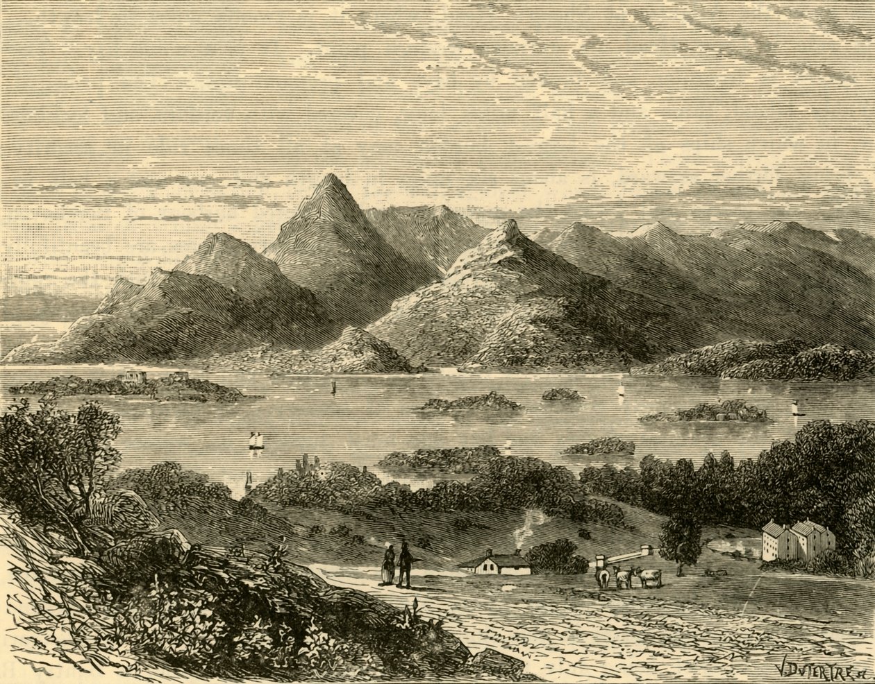 Puerto de Glengariff y Bahía de Bantry desde el Hotel Eccles, 1898 de Unbekannt
