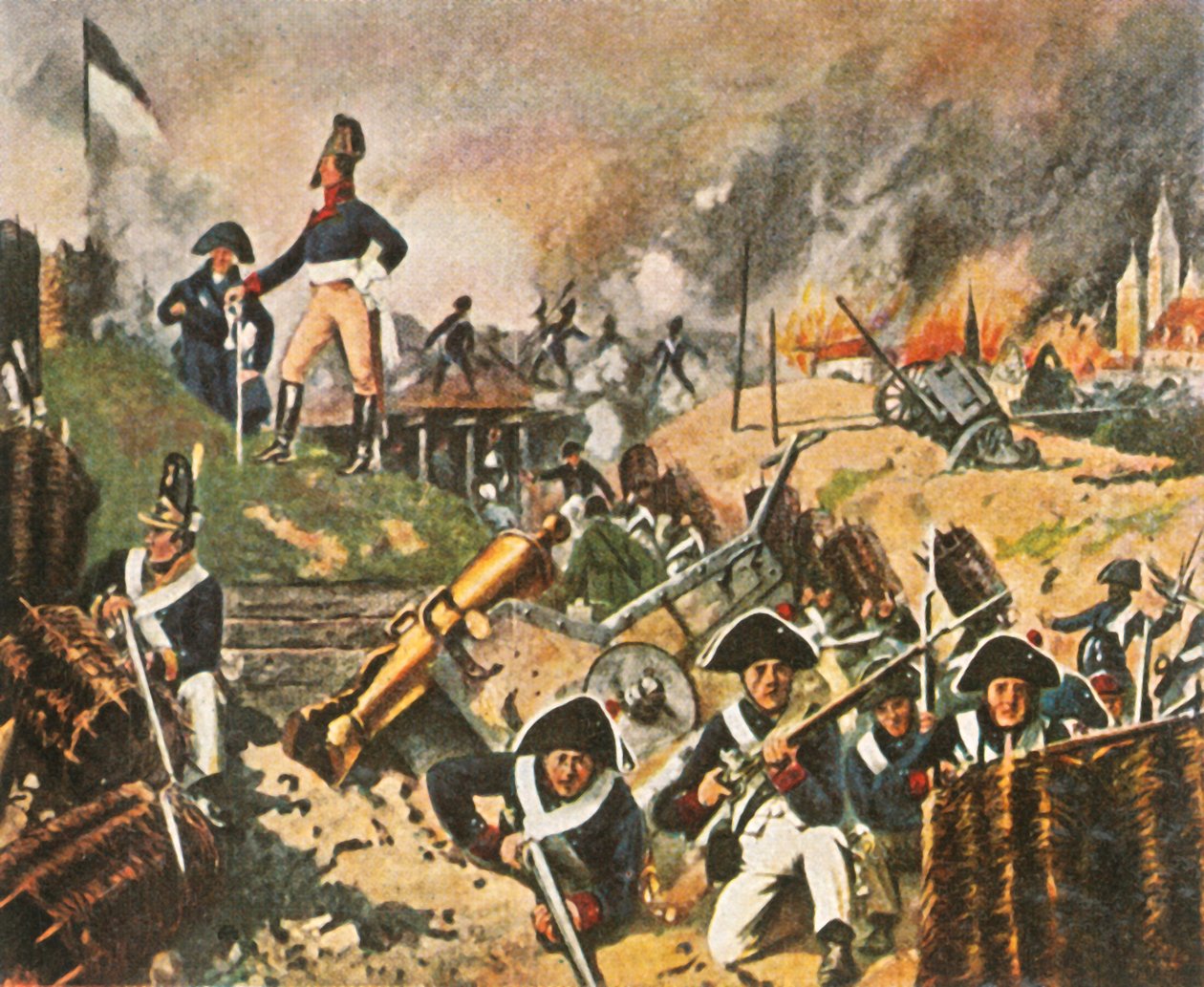 Gneisenau y Nettelbeck en las murallas de Kolberg, 1807, 1936 de Unbekannt