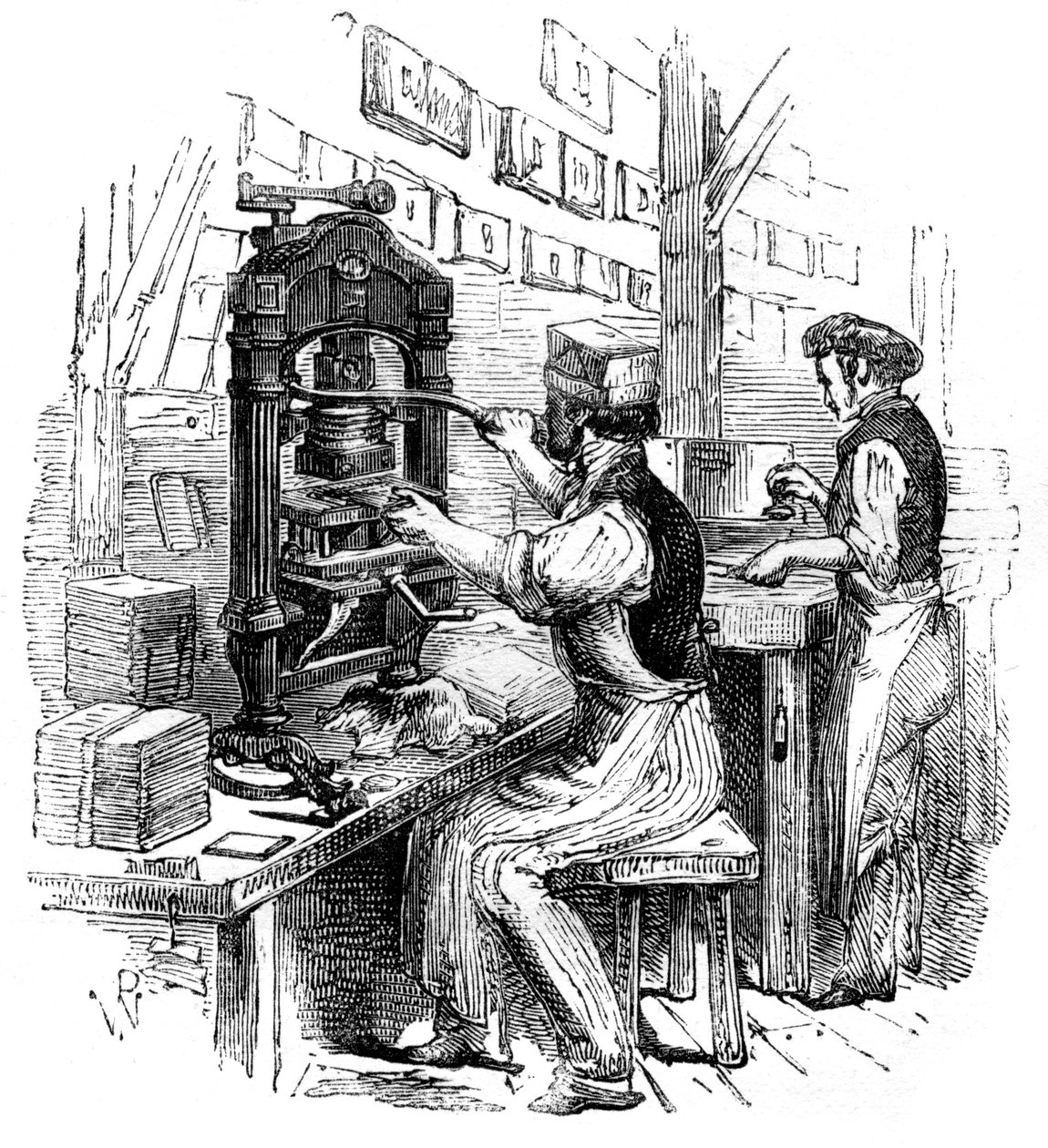 Prensa de dorado, 1886 de Unbekannt