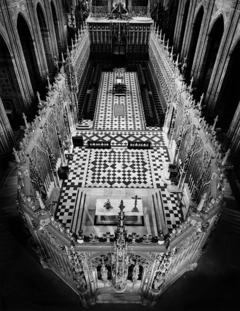 Arquitectura gótica: vista de la reja del coro de la Catedral de Santa Cecilia de Albi (Tarn). 1282-1480 de Unbekannt