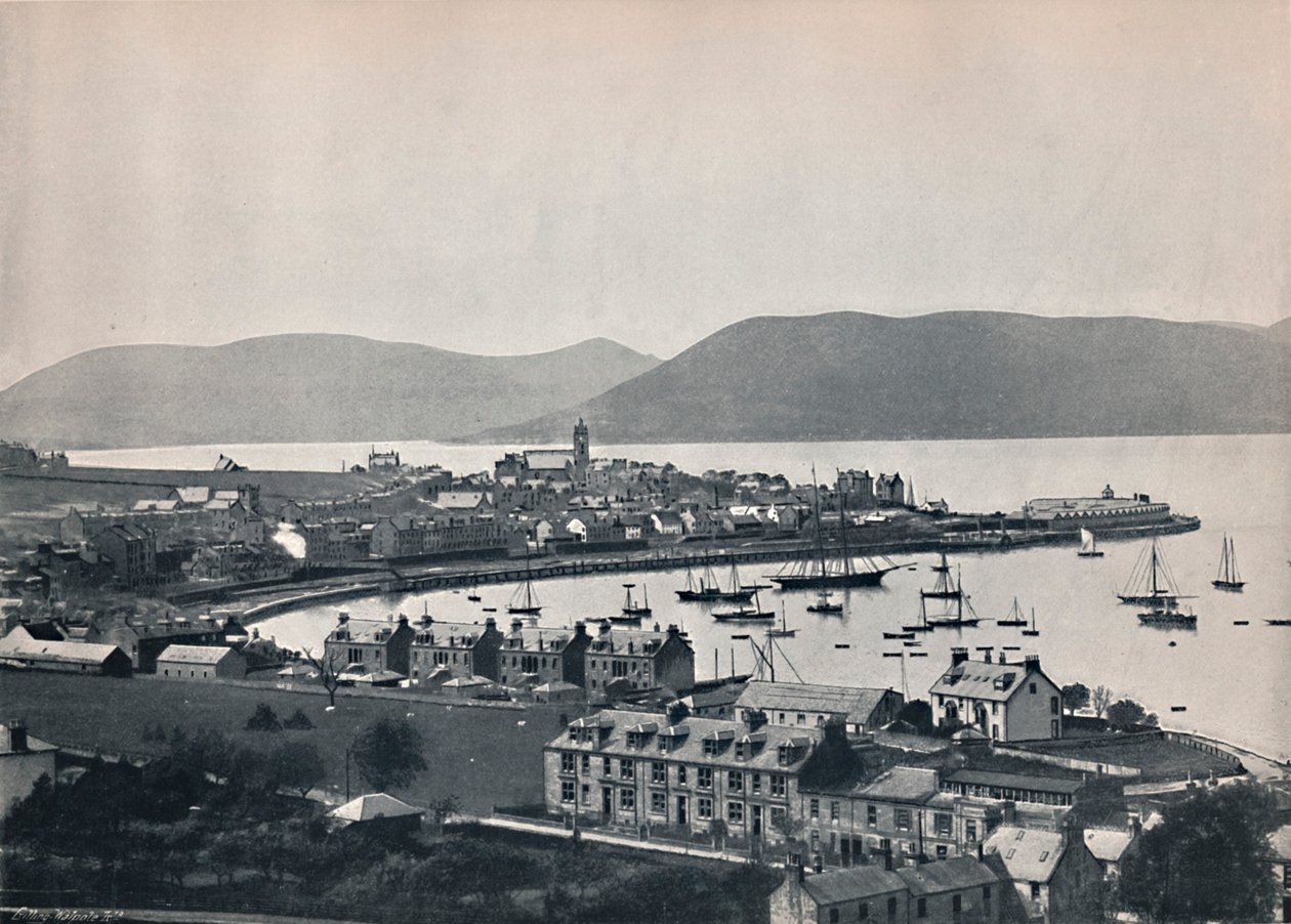 Gourock - La ciudad y el puerto, 1895 de Unbekannt
