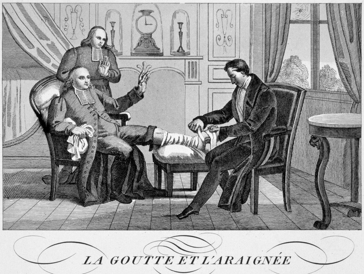 La gota y la araña, c. 1835 de Unbekannt