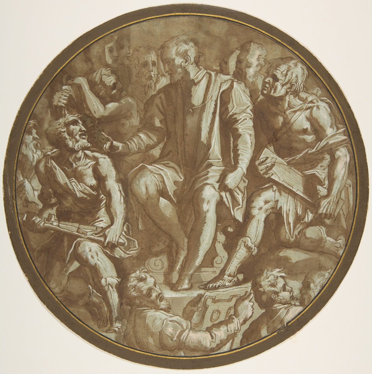 Gran Duque Cosimo I de Toscana rodeado de sus artistas de Unbekannt
