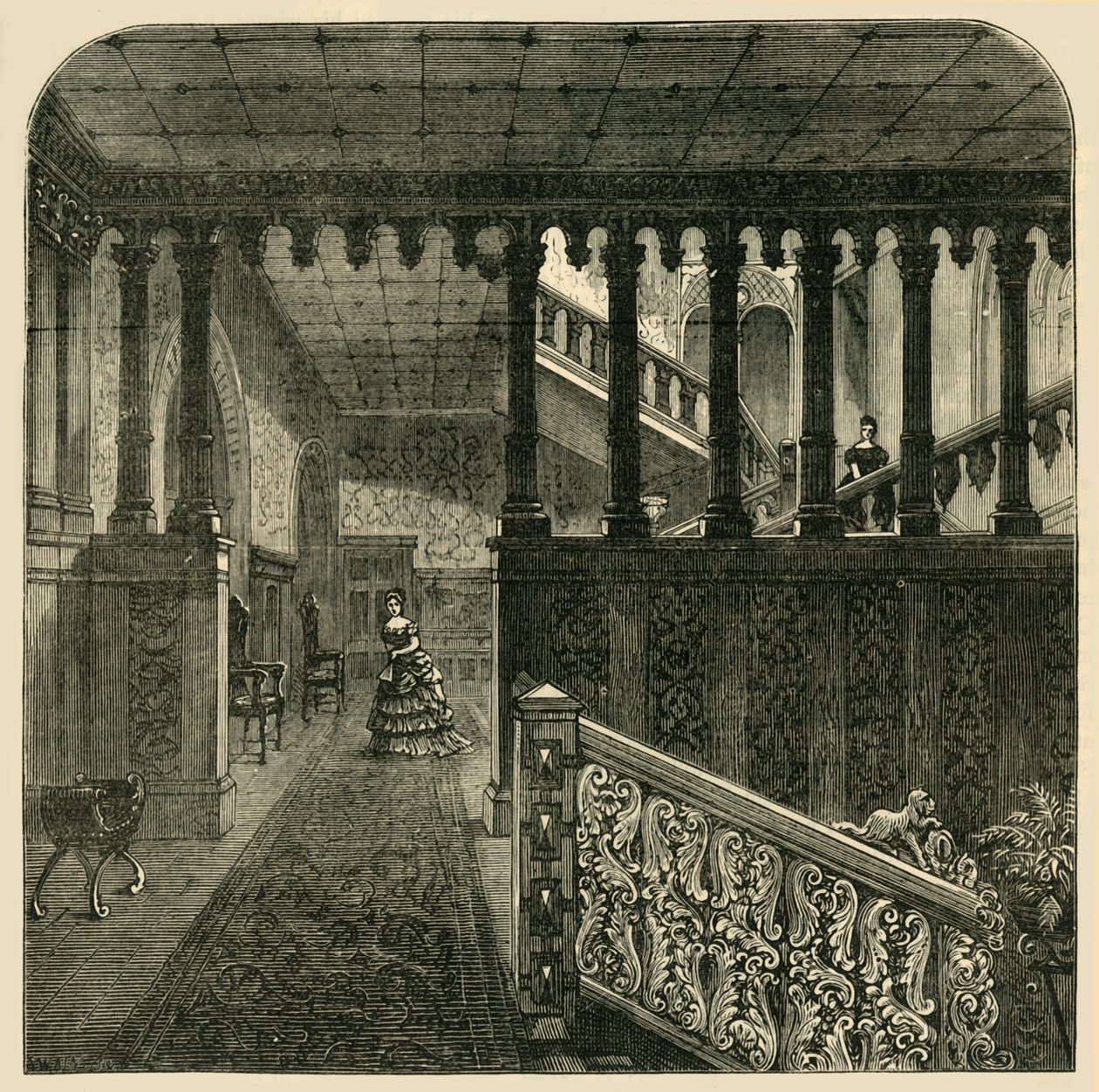 Gran Escalera, Casa de Holanda, c1876 de Unbekannt