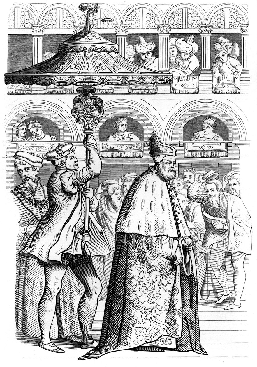 Gran procesión del Dogo, Venecia, Italia, siglo XVI, 1849 de Unbekannt