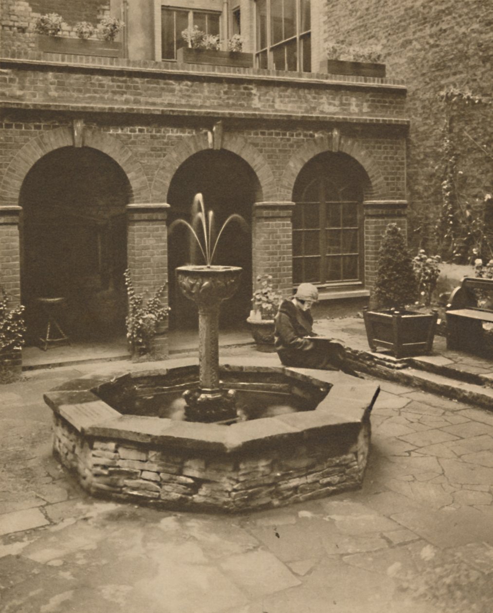 Cementerio de Santa Ethelburga, Bishopgate, Un Lugar de Descanso para los Vivos, c1935 de Unbekannt