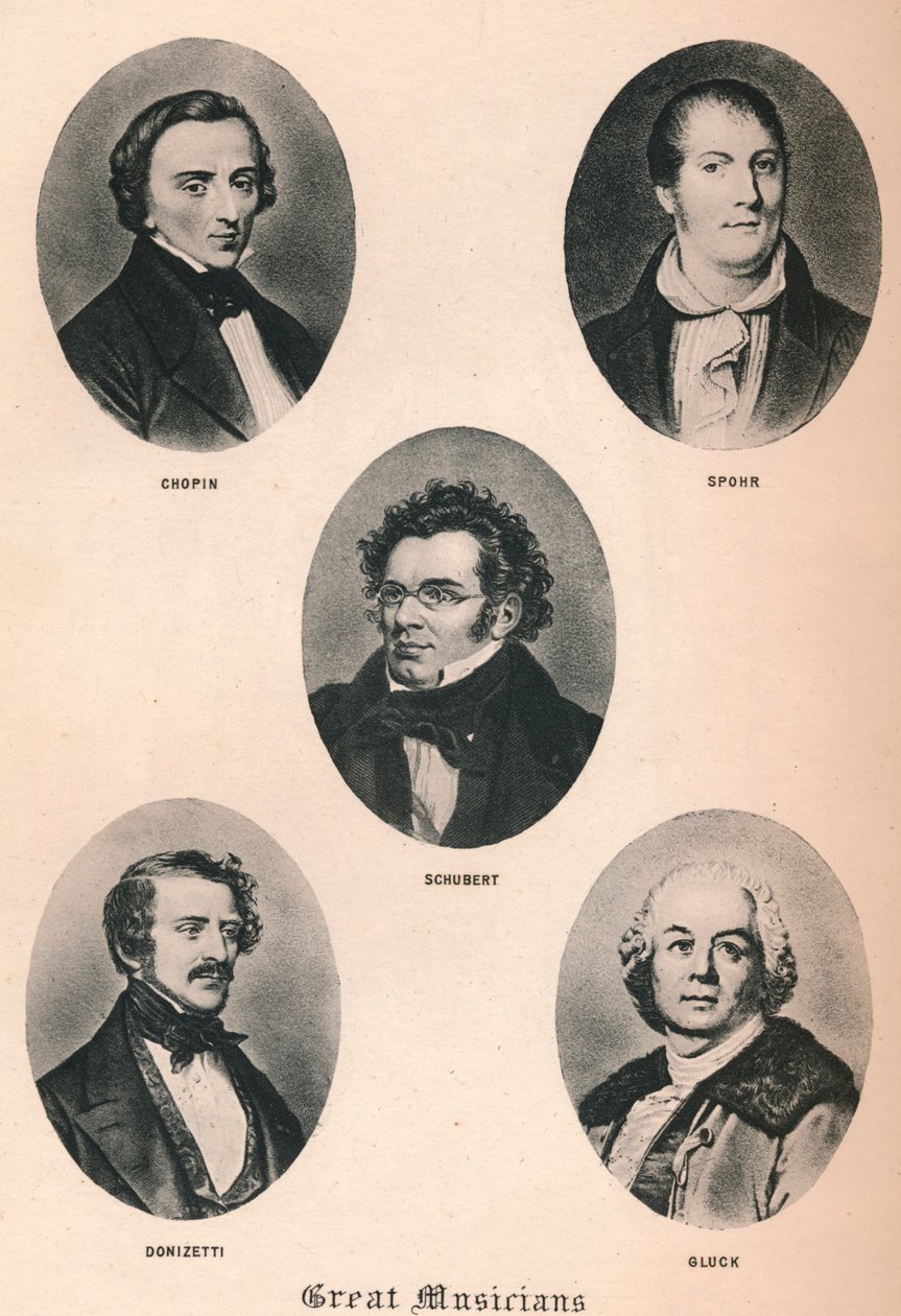 Grandes músicos - Placa XIII, 1895 de Unbekannt
