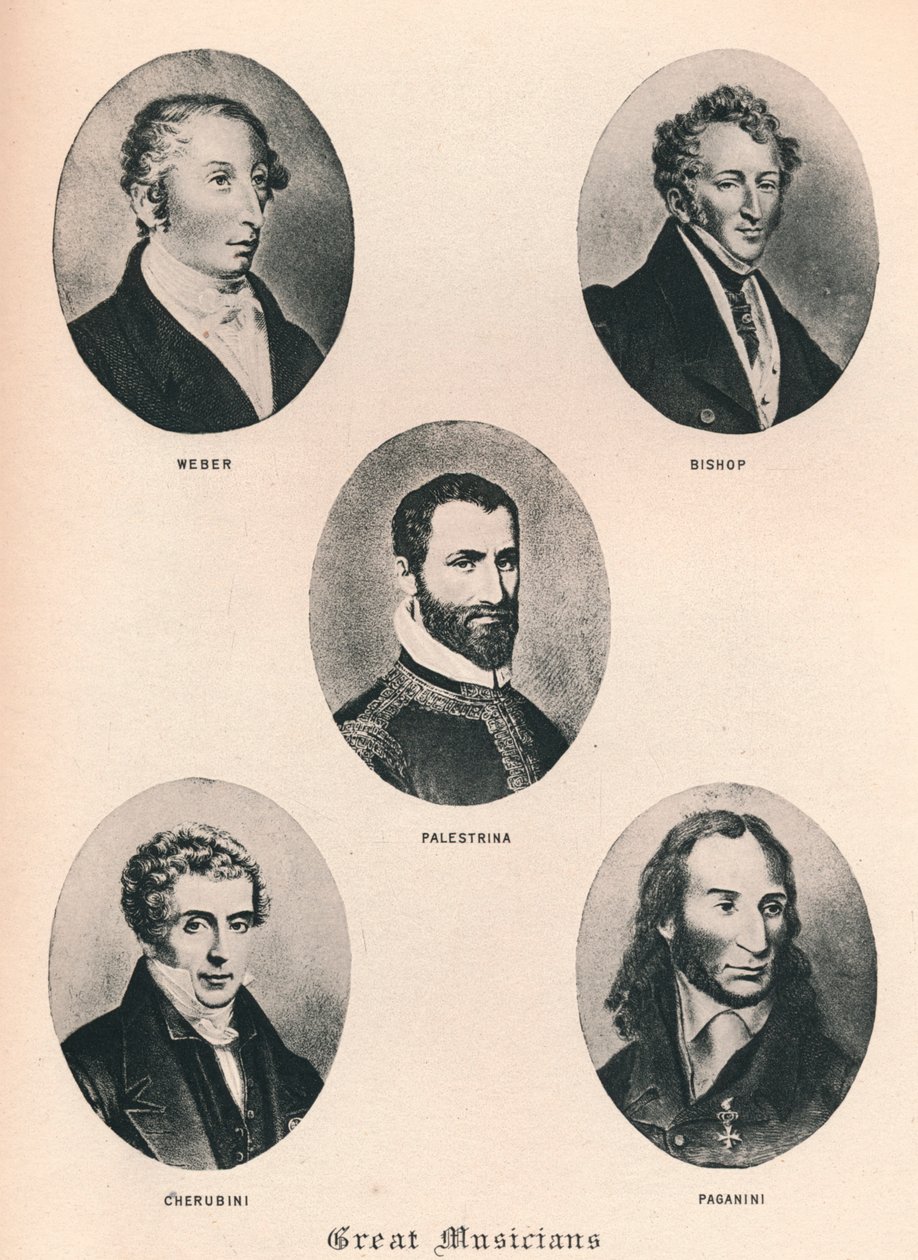 Grandes músicos - Placa XV, 1895 de Unbekannt