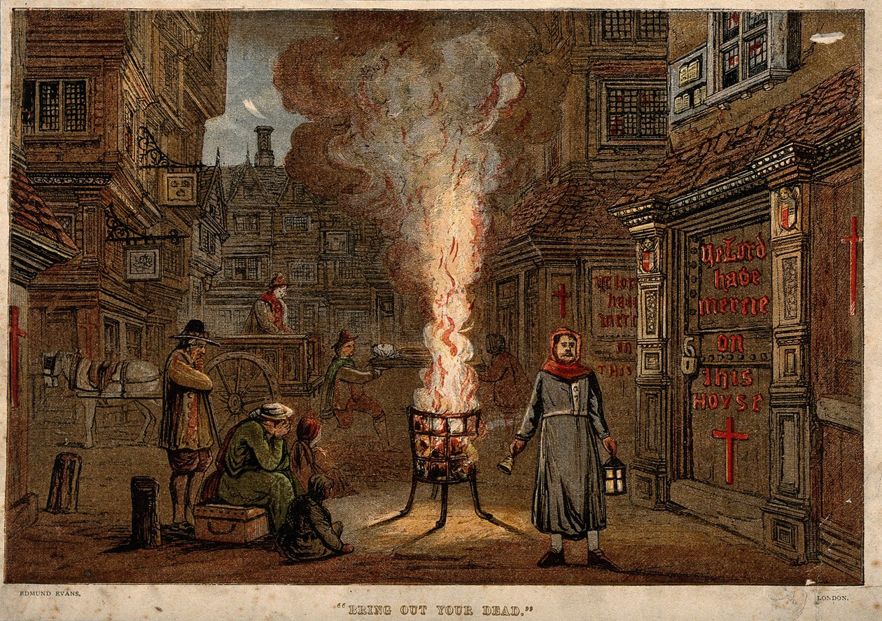 Gran Plaga en Londres, 1665 de Unbekannt