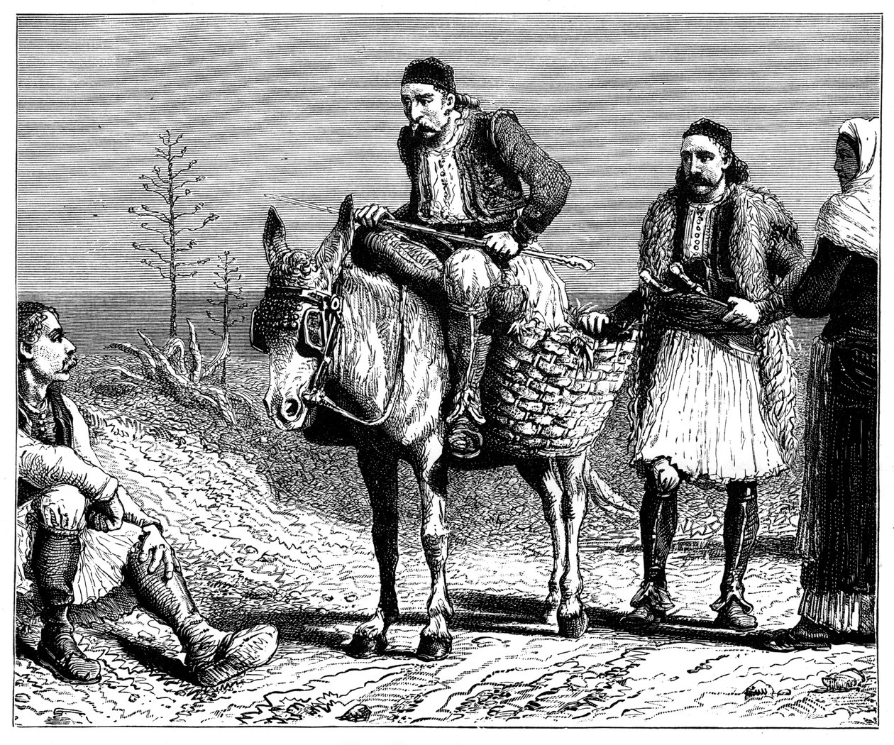 Campesinos griegos, c1890 de Unbekannt