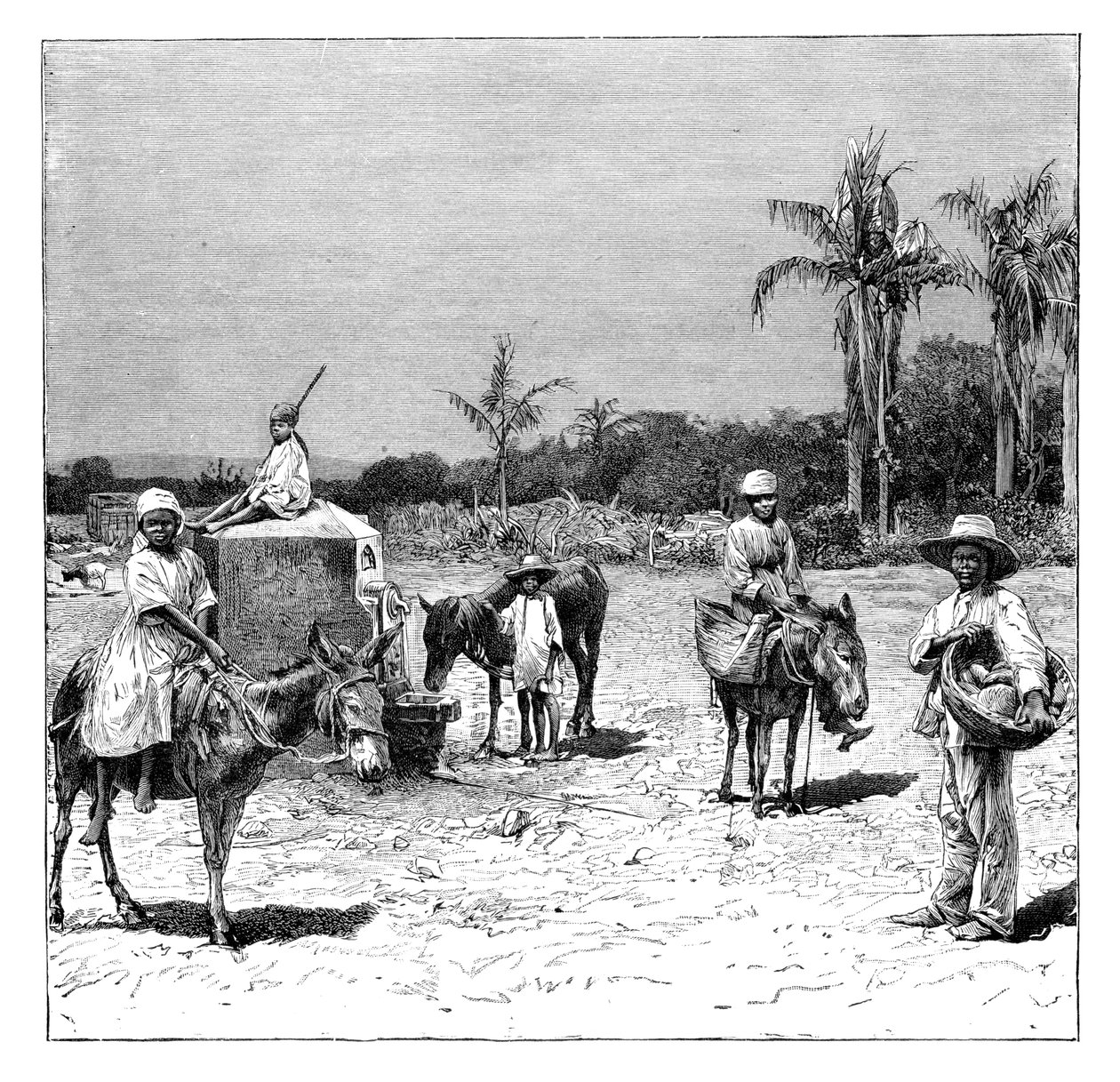 Grupo de haitianos, c. 1890 de Unbekannt