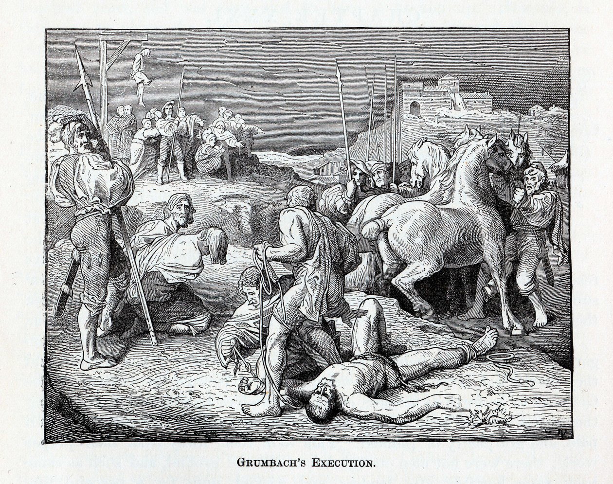 La ejecución de Grumbach, 1882 de Unbekannt