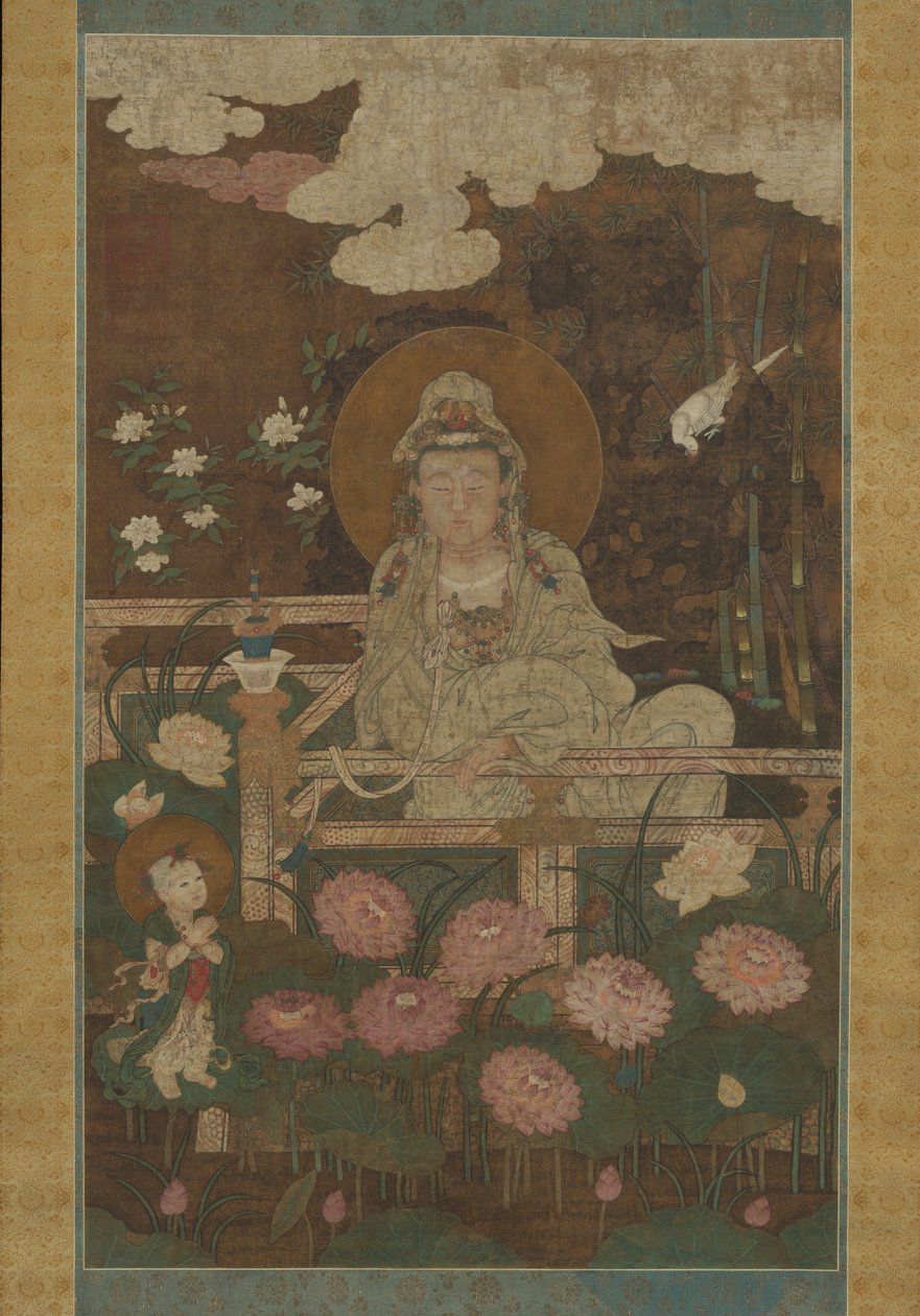 Guanyin como el Bodhisattva de los Nueve Lotos, 1593 de Unbekannt