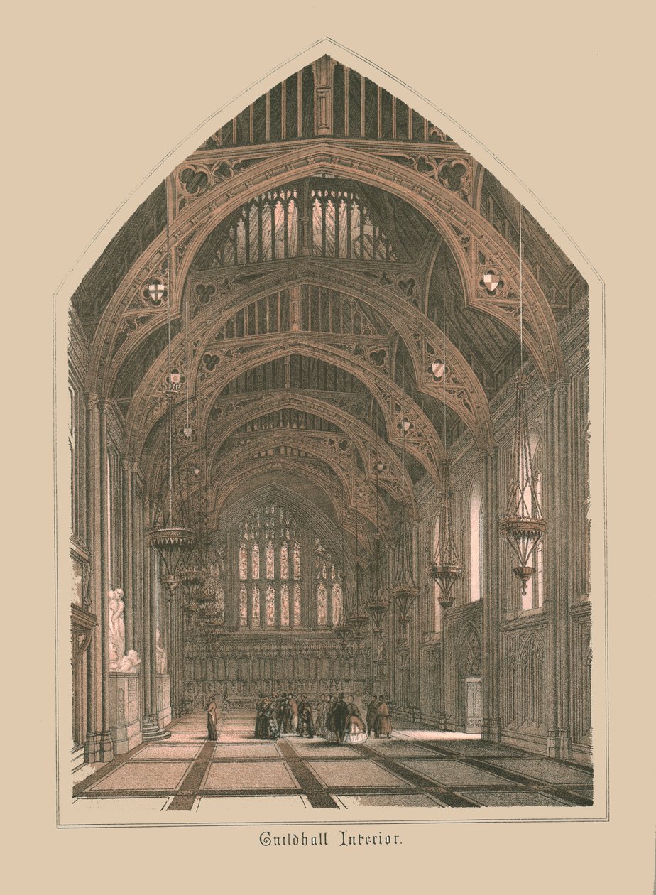 Interior del Guild Hall, 1886 de Unbekannt