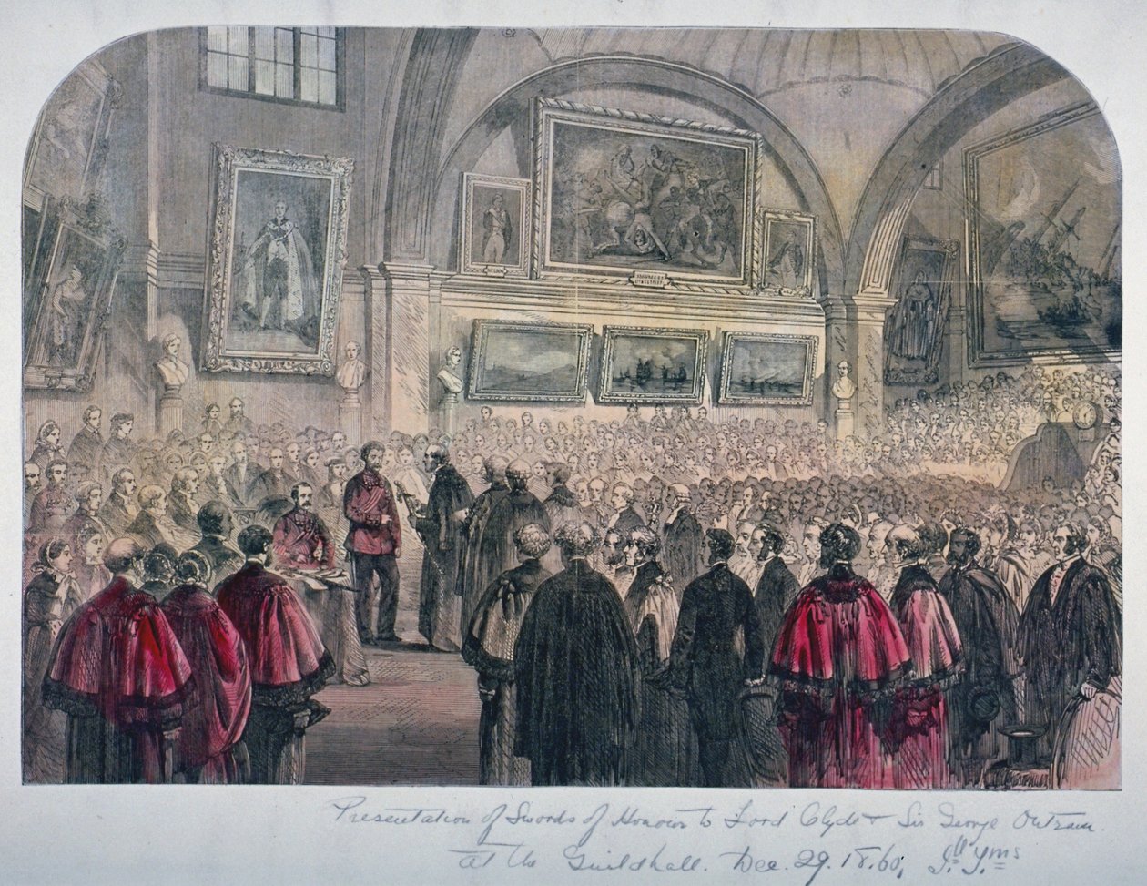 Sala del Consejo del Guildhall, Ciudad de Londres, 1861 de Unbekannt