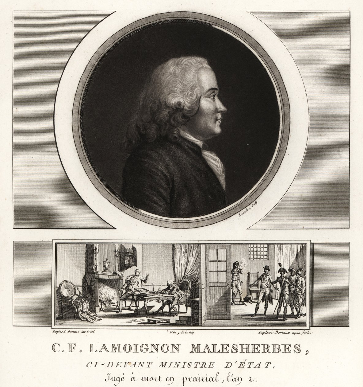 Guillaume-Chrétien de Lamoignon de Malesherbes, estadista francés, Ministro de Estado de Unbekannt