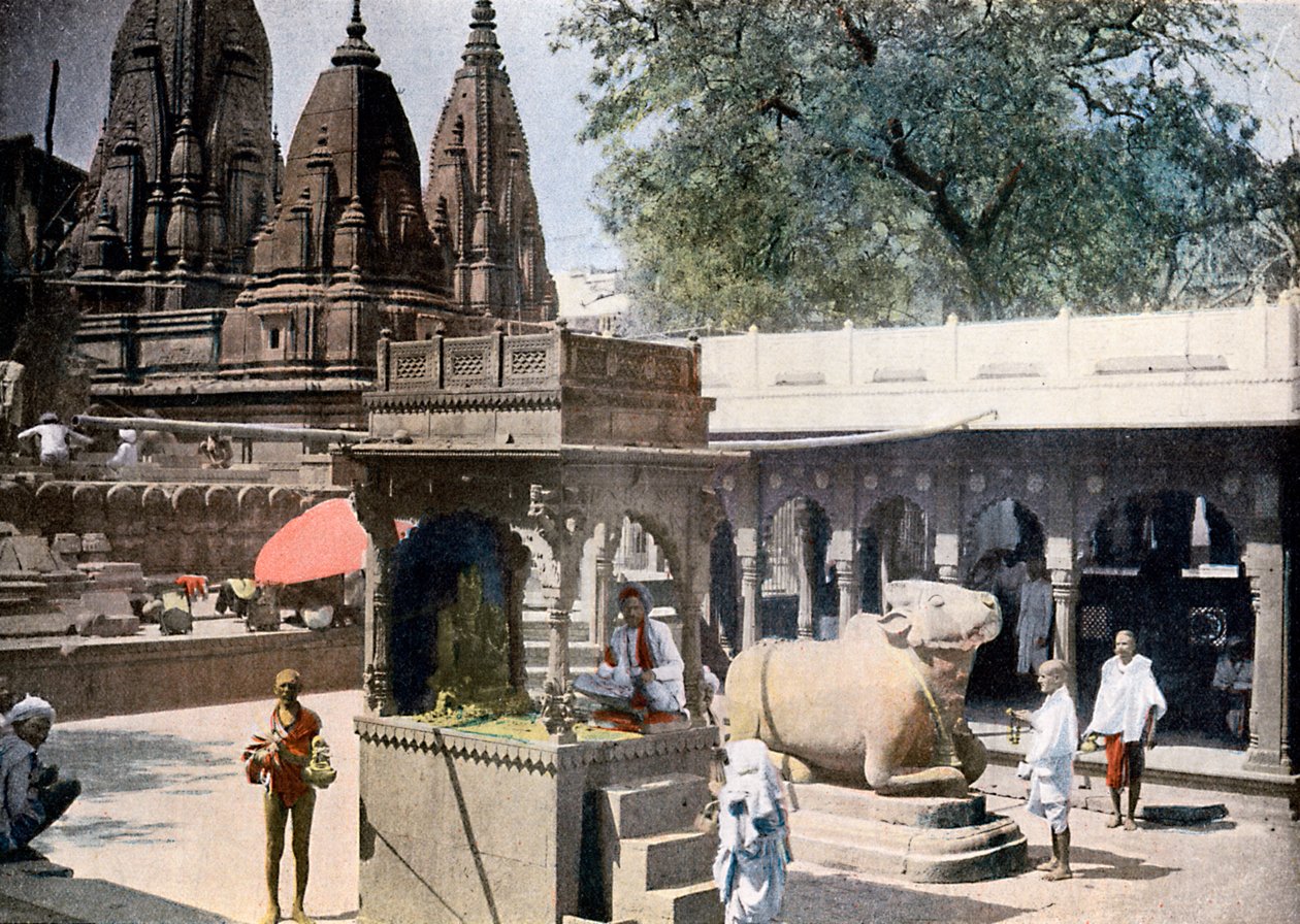 Pozo de Conocimiento Gyan Bapi, Varanasi, India, c. 1890 de Unbekannt