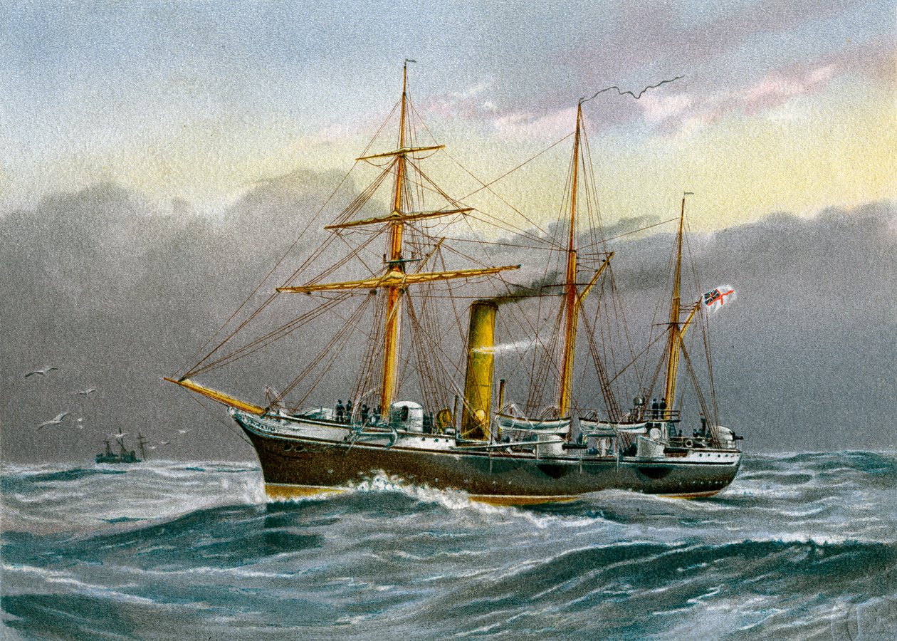 HMS Nymphe, balandra de la Royal Navy, c. 1890-c. 1893 de Unbekannt