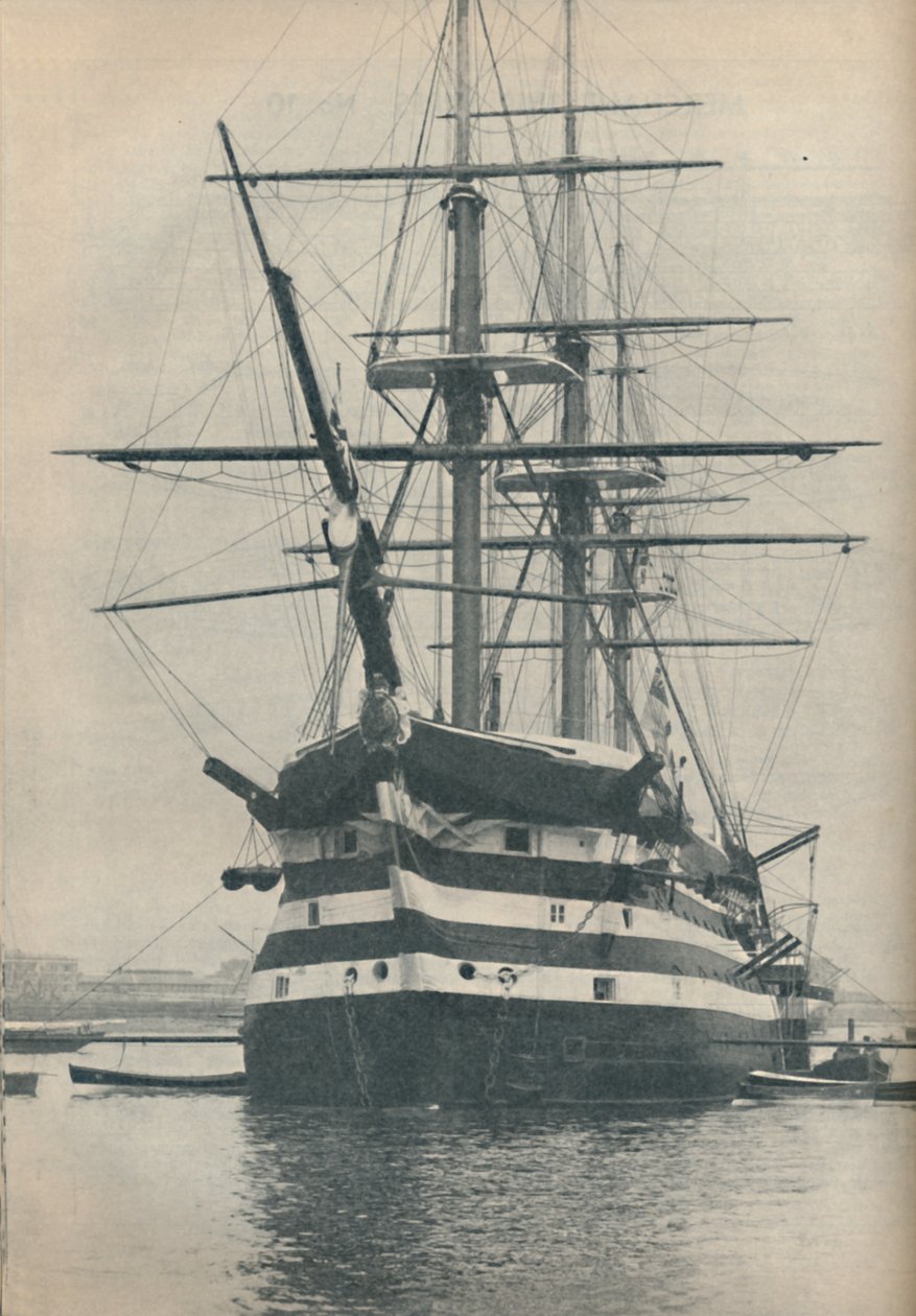 HMS Victory antes de ser trasladado al dique seco en 1922, 1936 de Unbekannt