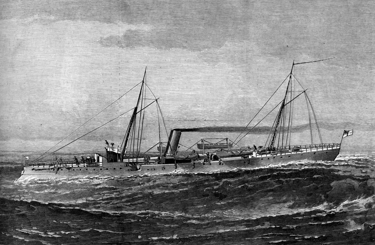 HM Torpedo Gun Boat Rattlesnake, 1887 de Unbekannt
