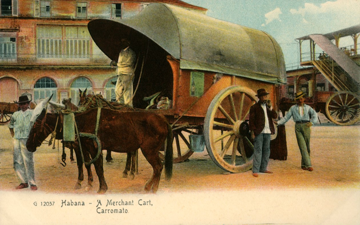 Habana - Un carro mercante, Carromato, c. 1910 de Unbekannt