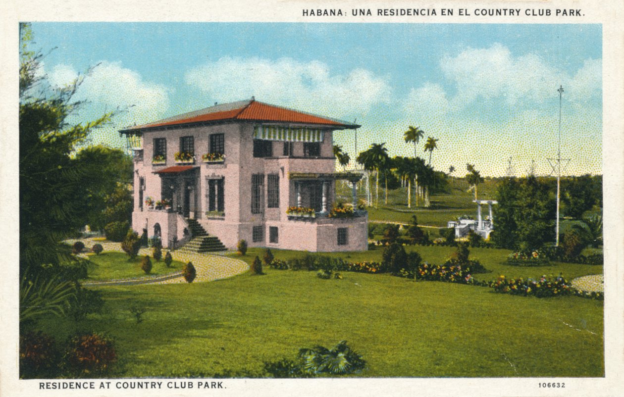 Habana: Una residencia en el Country Club Park, c. 1910 de Unbekannt