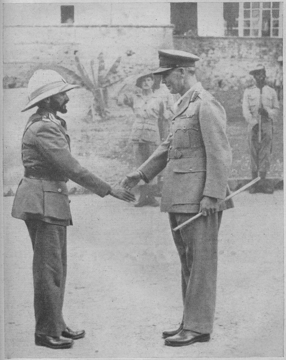 Haile Selassie y el General Cunningham, 1941 de Unbekannt