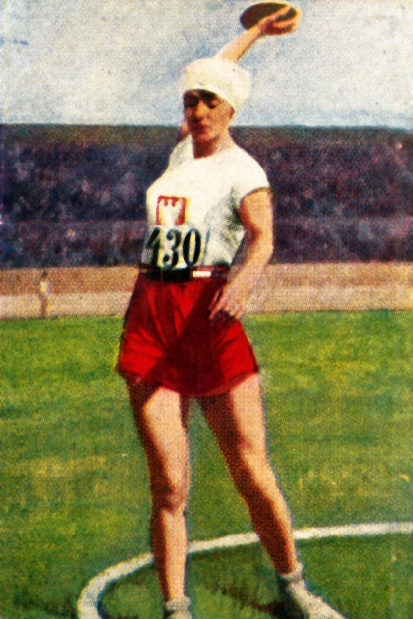 Halina Konopacka de Polonia, campeona mundial de lanzamiento de disco, 1928 de Unbekannt