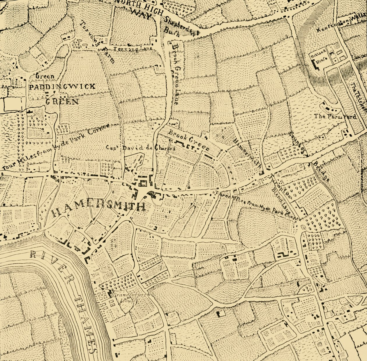 Hammersmith en 1746, c. 1878 de Unbekannt