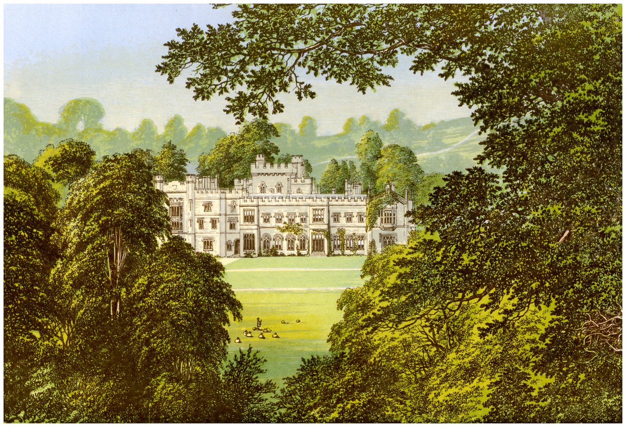 Hampton Court, Herefordshire, hogar de la familia Arkwright, c1880 de Unbekannt
