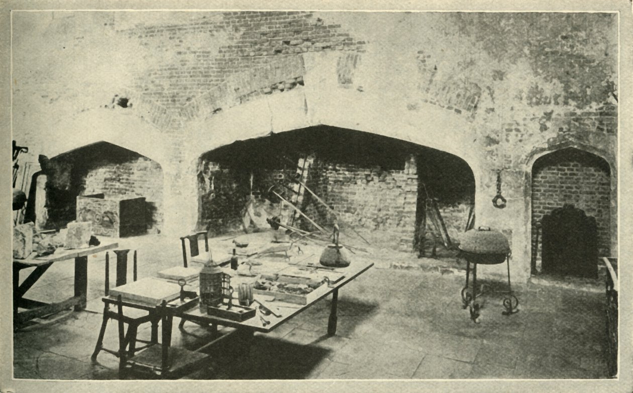 Palacio de Hampton Court - parte de la cocina del palacio que se mantiene exactamente como en la época de Wolsey de Unbekannt
