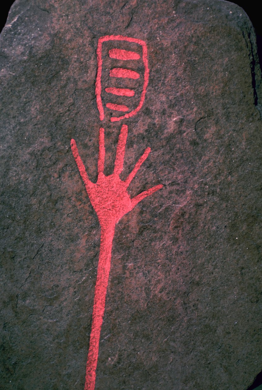 Mano inscrita en piedra, Edad de Bronce de Unbekannt