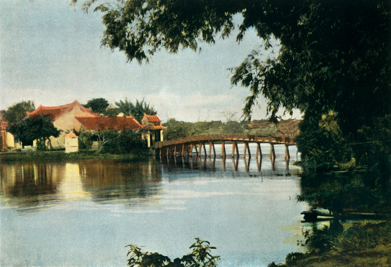 Hanoi. Le Petit Lac, Hanoi. El pequeño lago, 1900 de Unbekannt