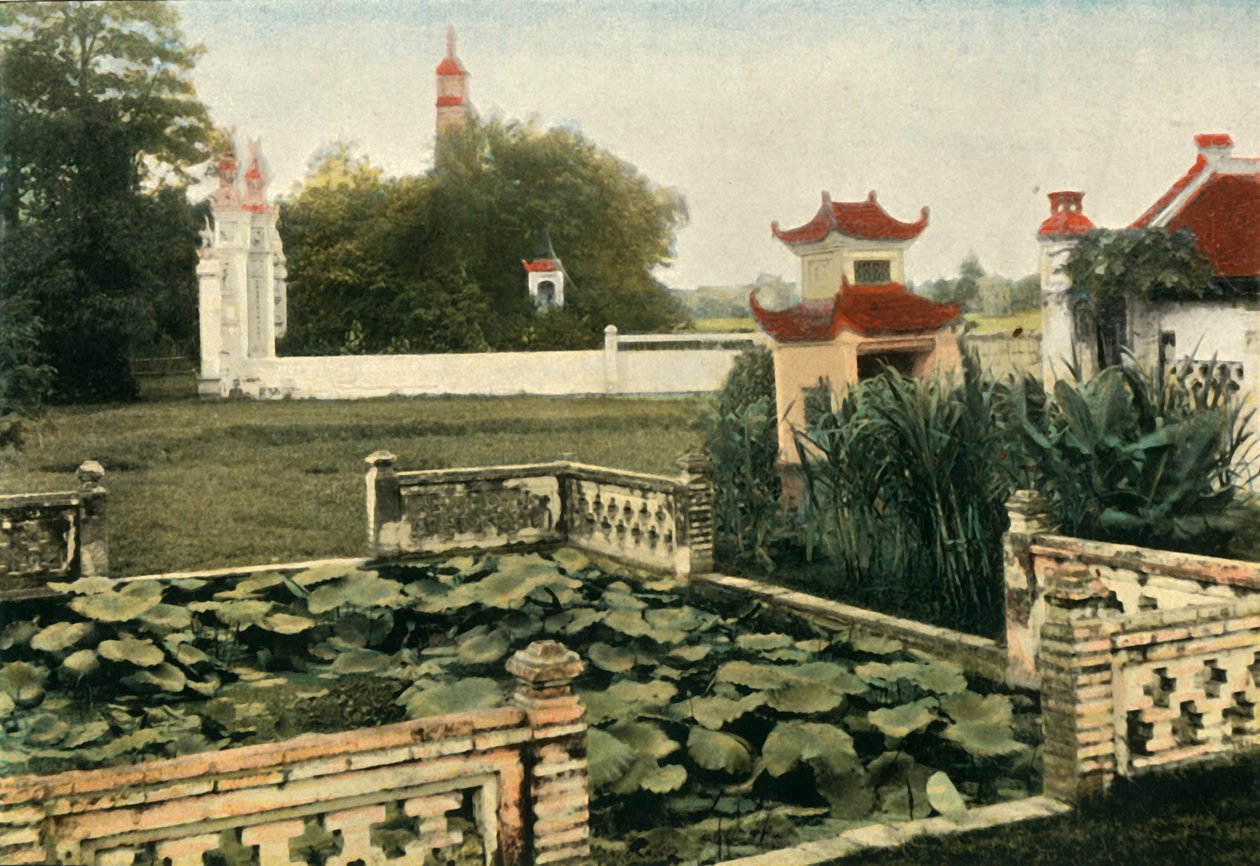 Hanoi. Pagoda Du Pinceau, Hanoi. Pagoda But Thap, 1900 de Unbekannt