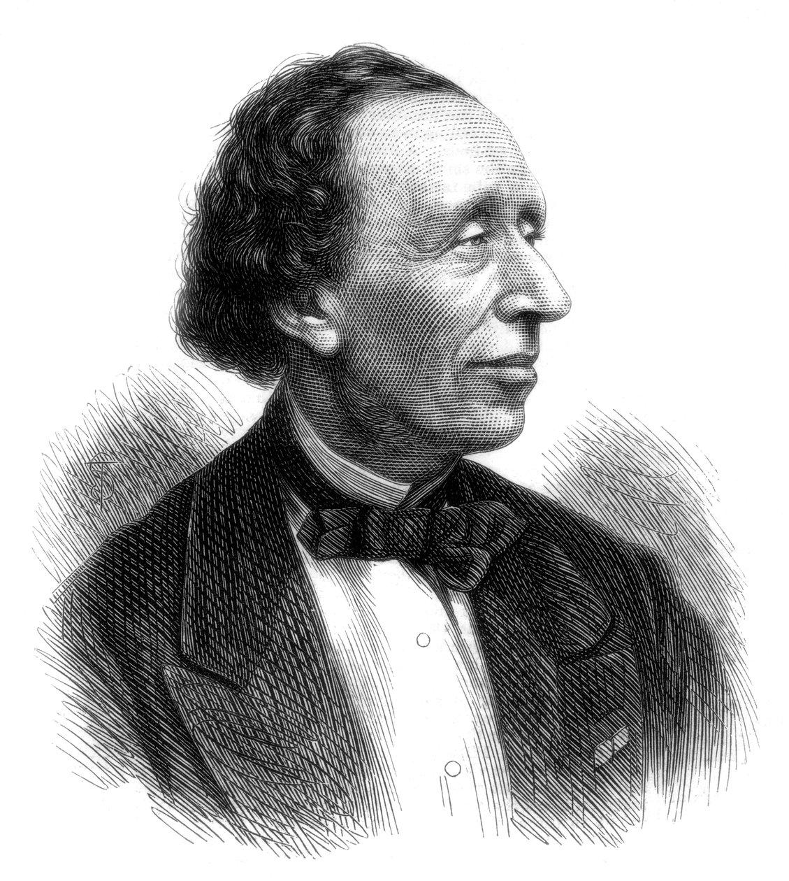 Hans Christian Andersen, poeta danés y autor de cuentos de hadas, 1875 de Unbekannt