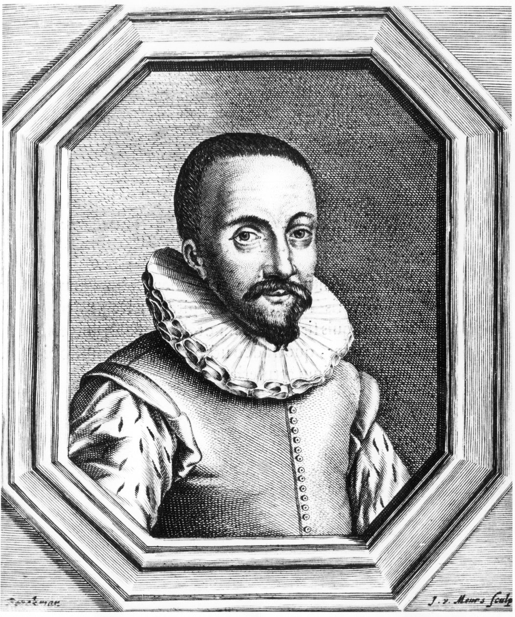 Hans Lippershey, óptico holandés acreditado con el descubrimiento del telescopio, 1655 de Unbekannt