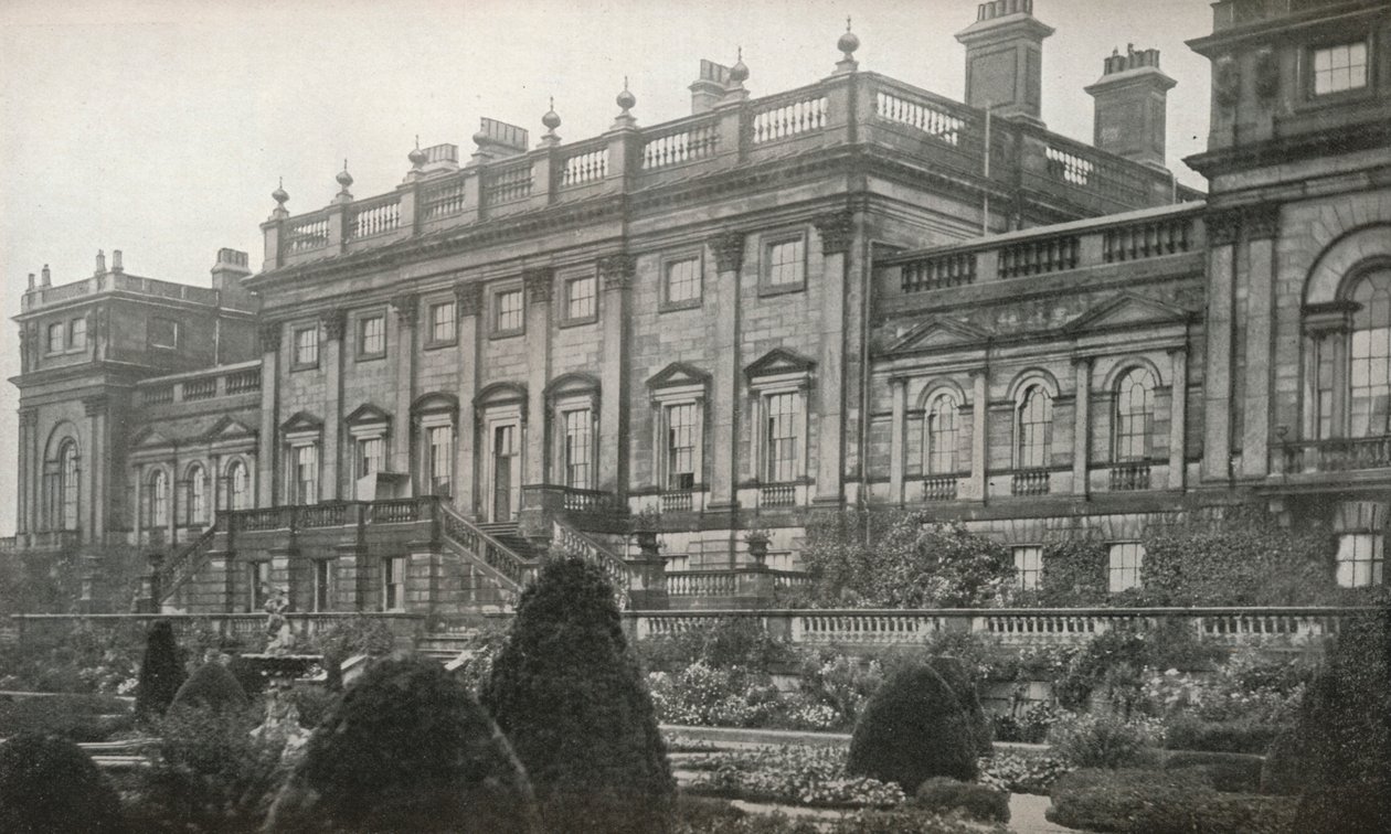 Harewood House, la residencia del Rt. Hon. El Conde de Harewood, c1913 de Unbekannt