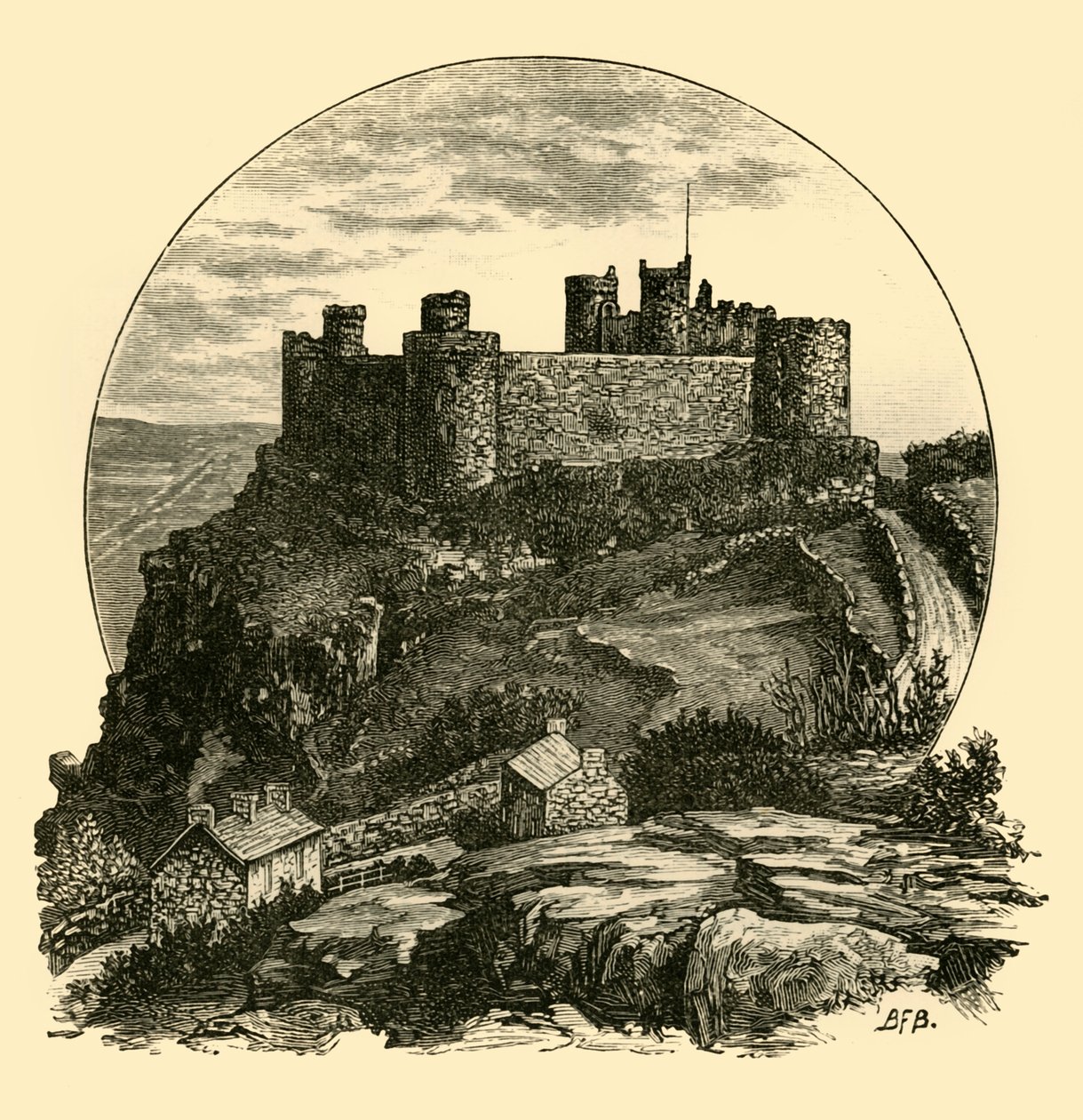 Castillo de Harlech, 1898 de Unbekannt