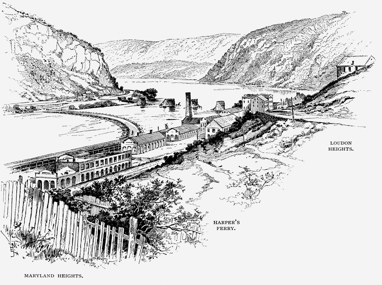 Harpers Ferry, Virginia Occidental, c. 1870 de Unbekannt