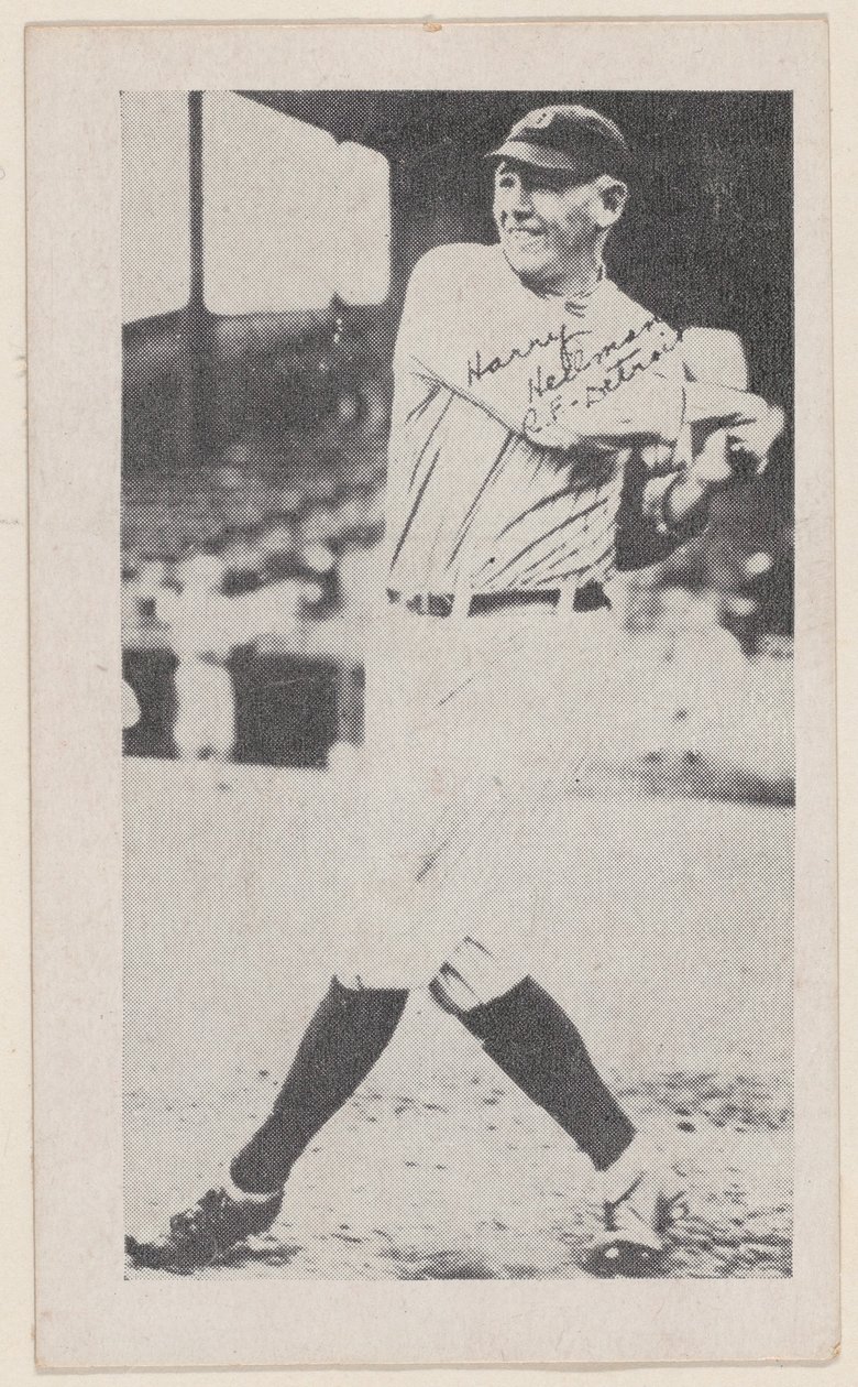 Harry Heilmann, R.F, Detroit, de tarjetas de béisbol W575-2, ca. 1921-22 de Unbekannt