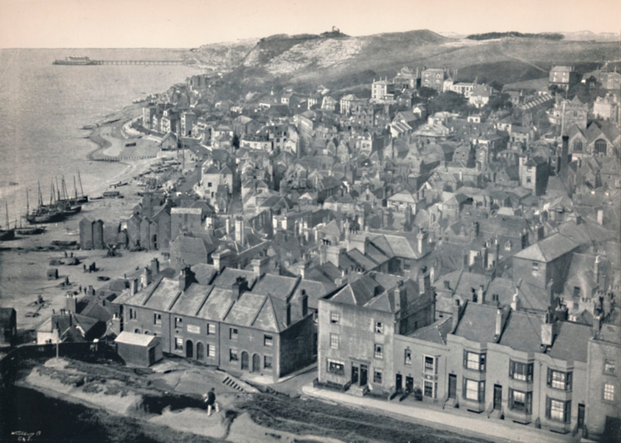 Hastings - Desde East Hill, 1895 de Unbekannt